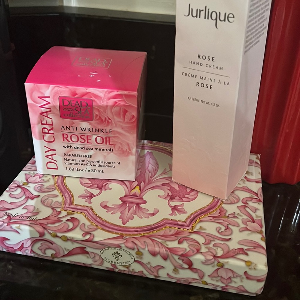 Rose Hand Cream Jurlique Desd Sea Anti wrinkle oil minerals fiorentino soap bar